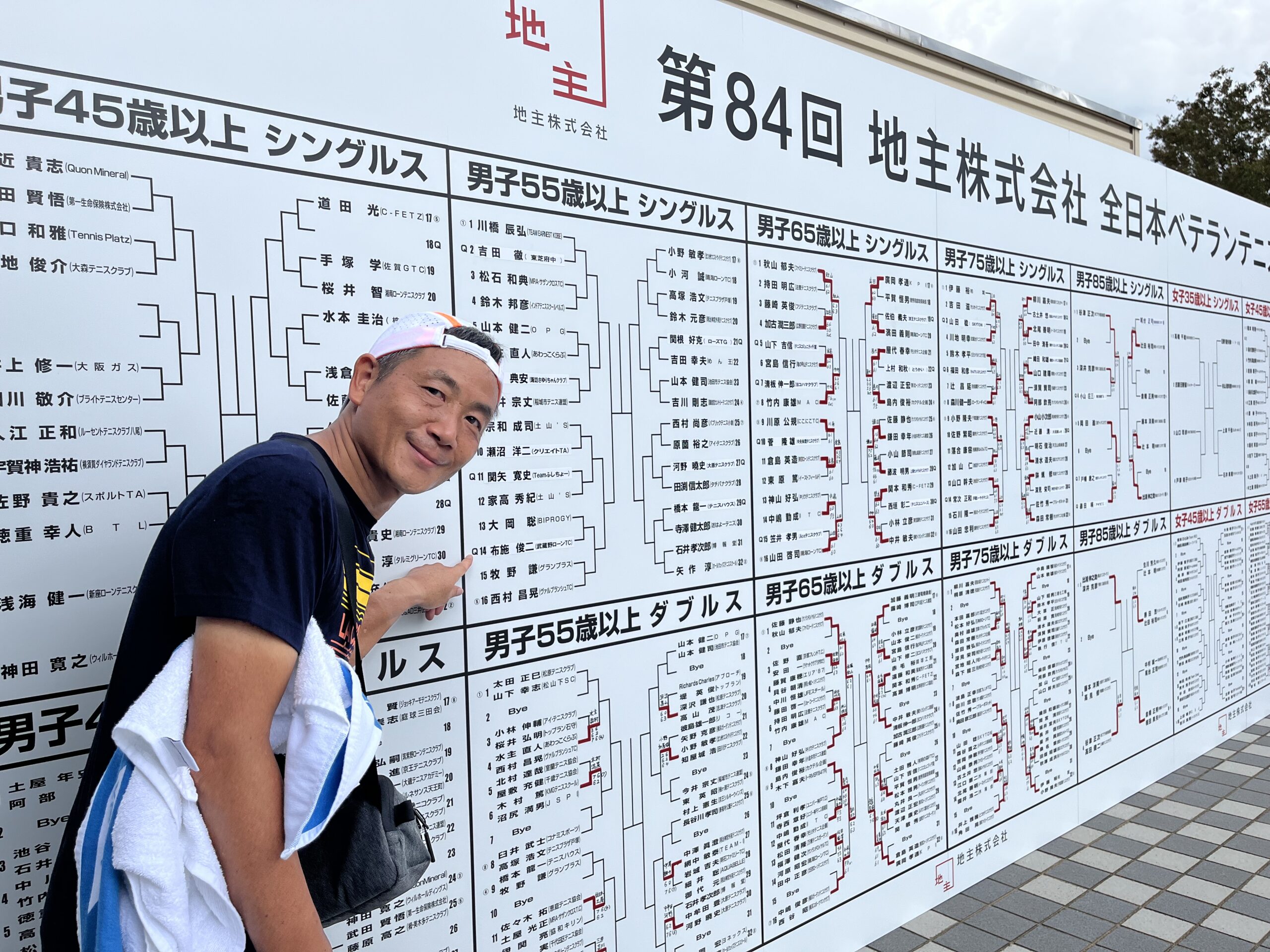 2022年全日本ベテランテニス選手権55歳以上男子シングル試合報告 布施俊二FUSE TENNIS LABO